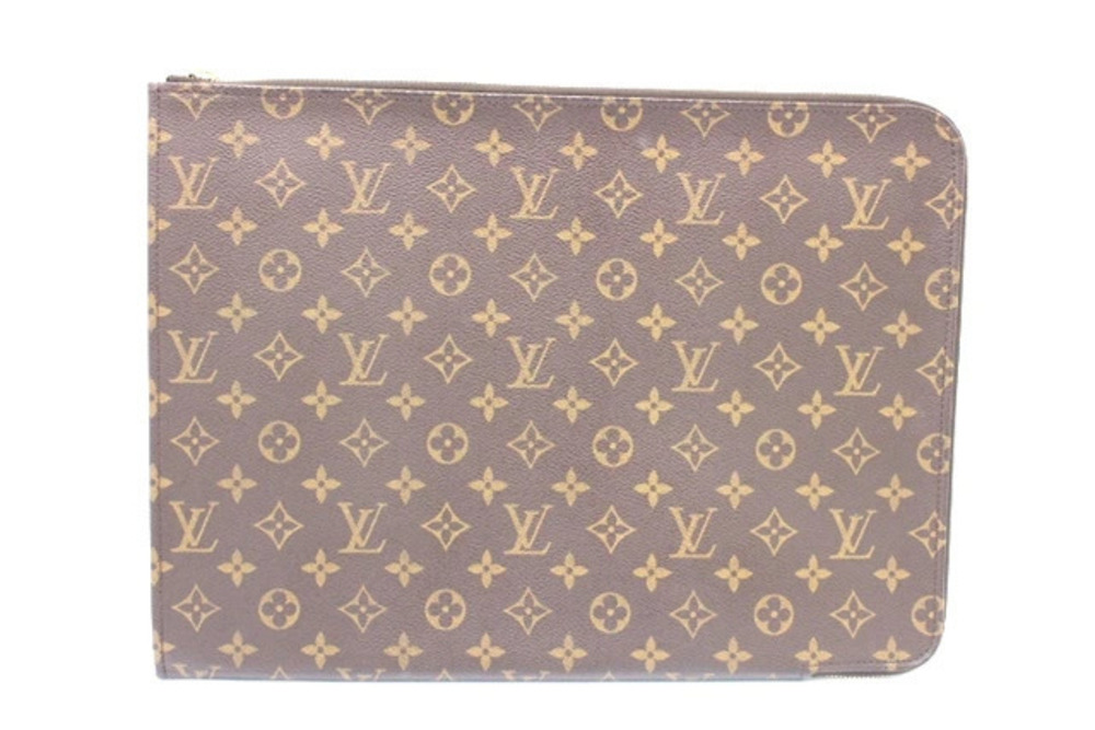 LOUIS VUITTON Pochette Documents Clutch Bag Monogram